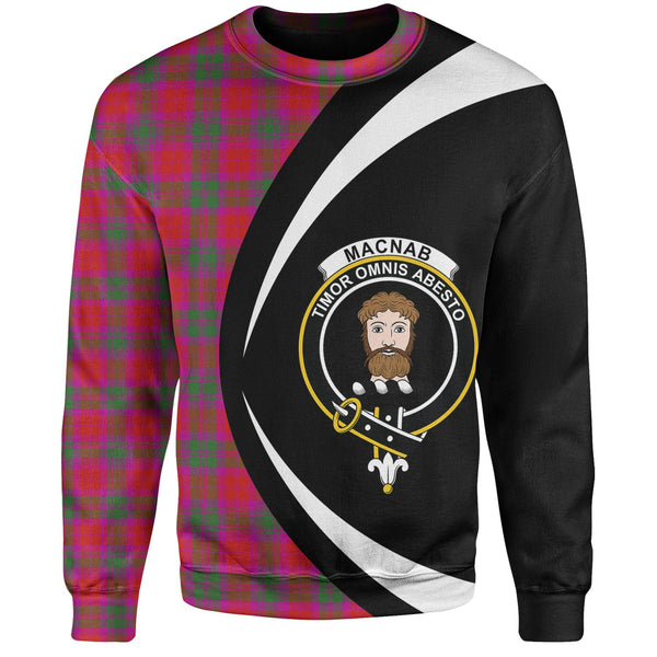 MacNab Modern Clan Badge Tartan Sweatshirt Circle Style Personalized