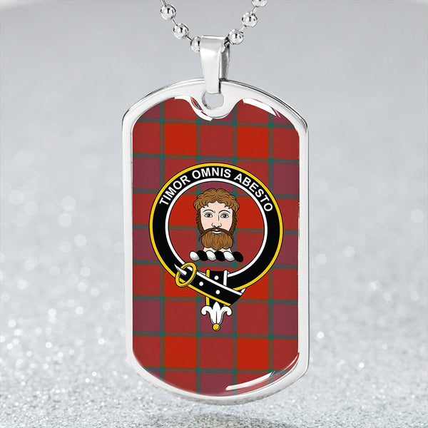 MacNab Smith Ancient Clan Badge Classic Tartan Dog Tag Necklace