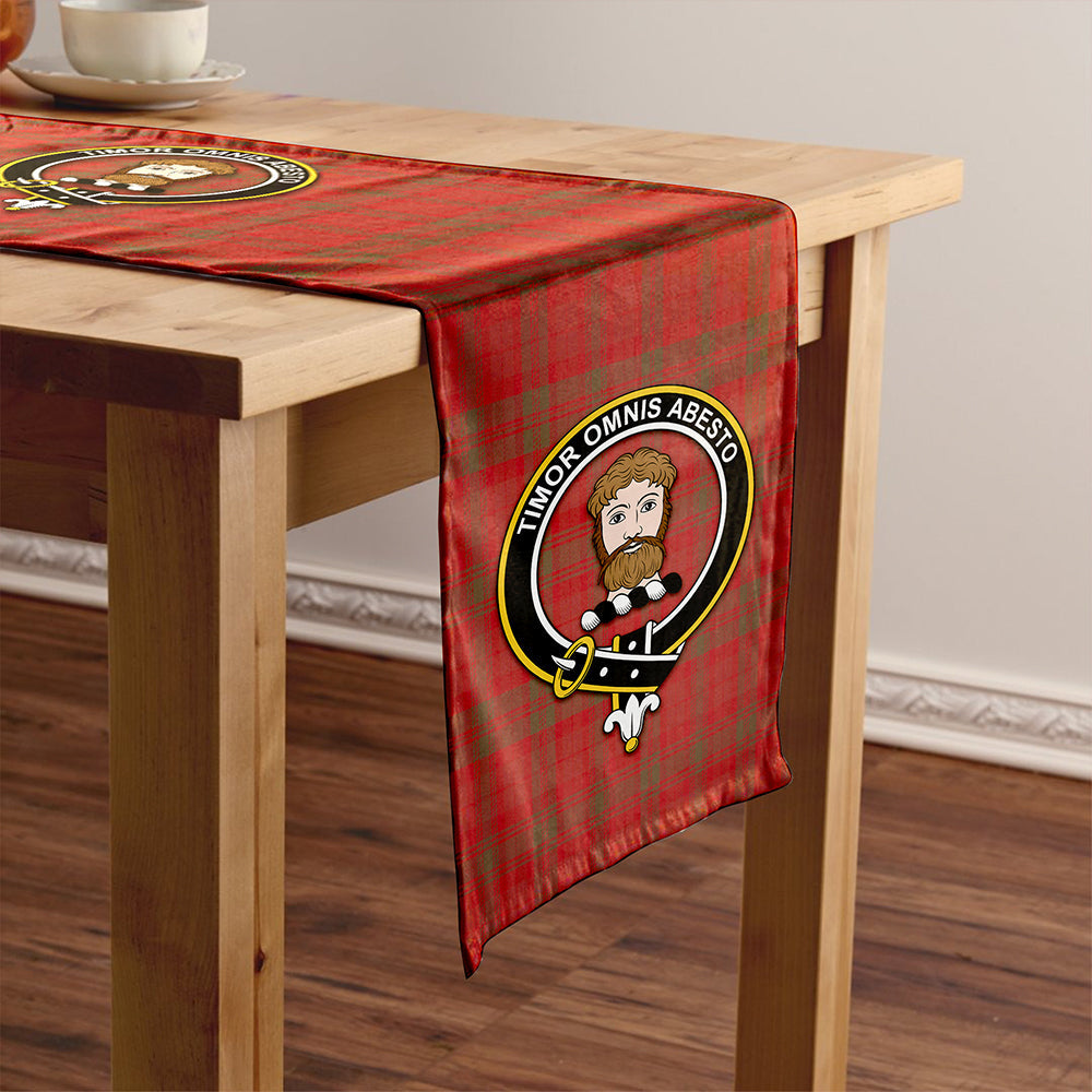 MacNab Weathered Clan Badge Tartan Table Runner