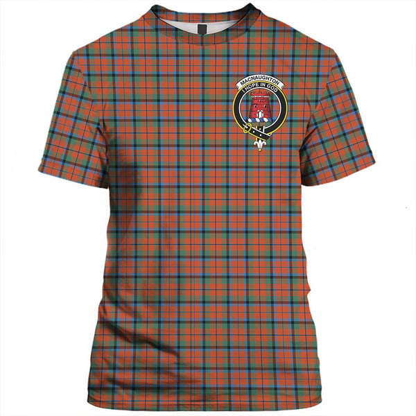 MacNaughton Ancient Tartan Classic Crest T-Shirt