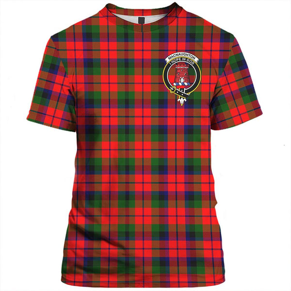 MacNaughton Modern Tartan Classic Crest T-Shirt