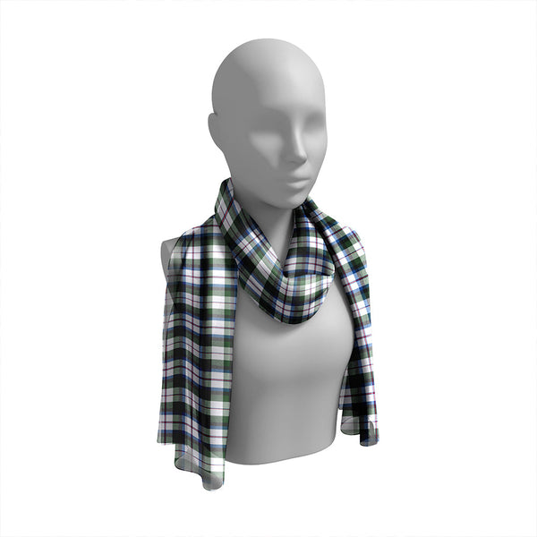 MacNaughton Dress Modern Tartan Classic Silk Habotai Long Scarf