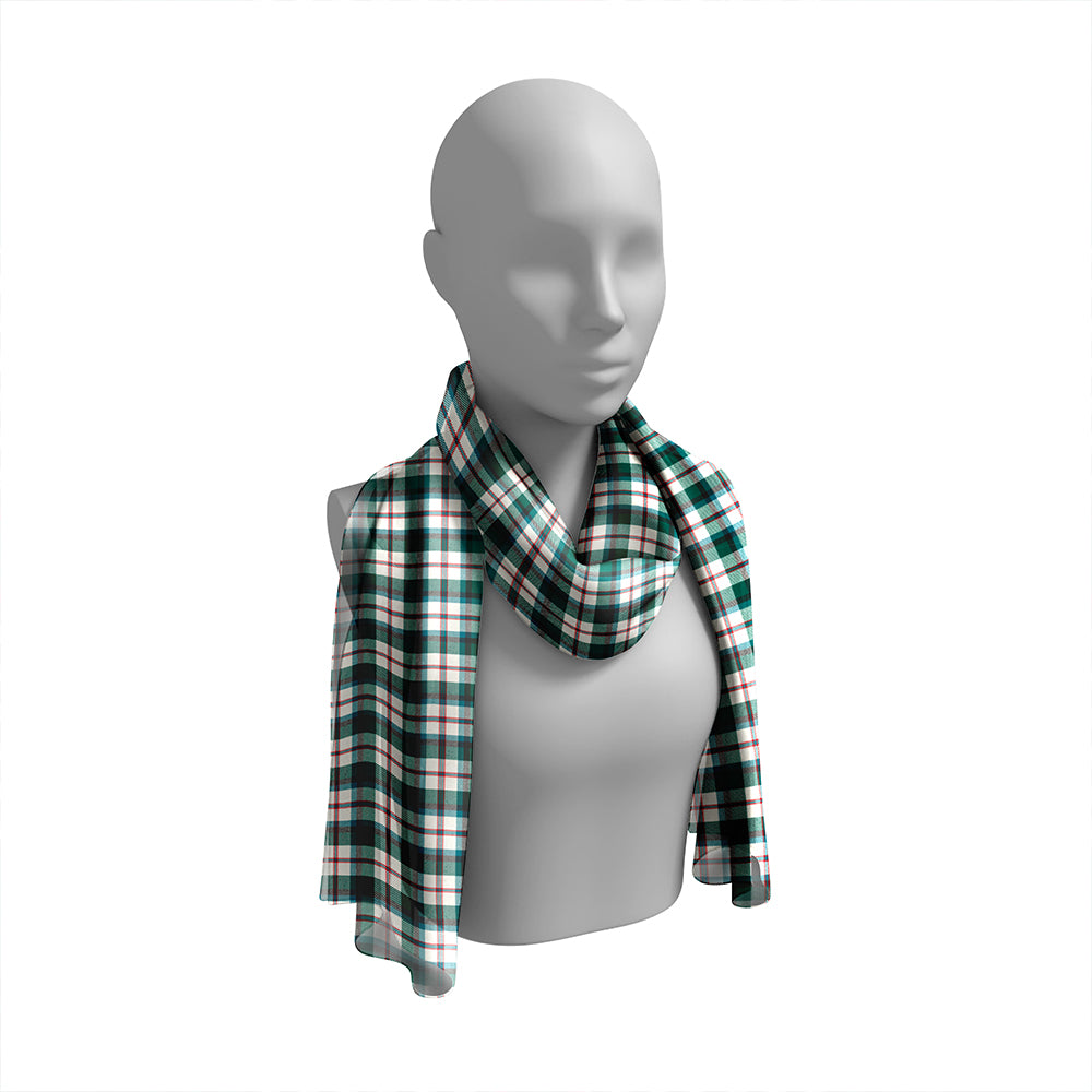 MacNaughton Dress #2 Modern Tartan Classic Silk Habotai Long Scarf