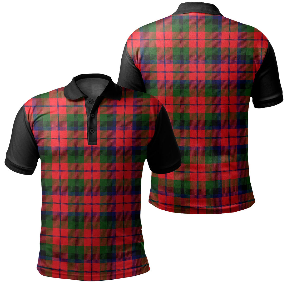 MacNaughton Modern Tartan Classic Polo Shirt Black Neck 1 Style