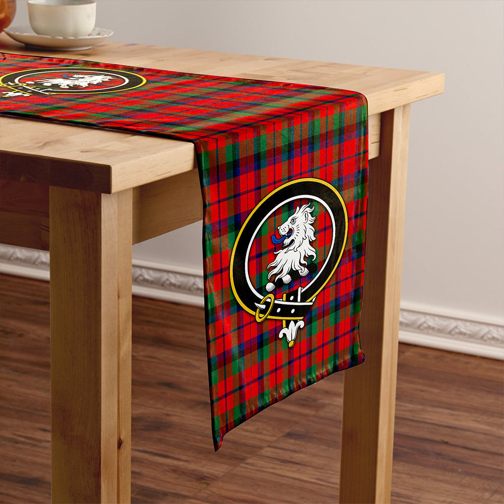 MacNaughton Modern Clan Badge Tartan Table Runner