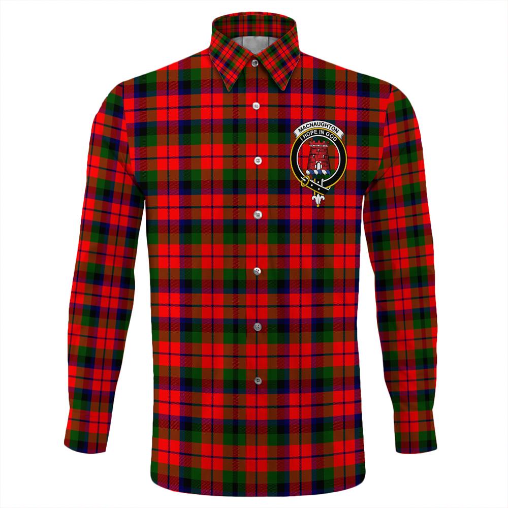 MacNaughton Modern Tartan Classic Crest Long Sleeve Button Shirt