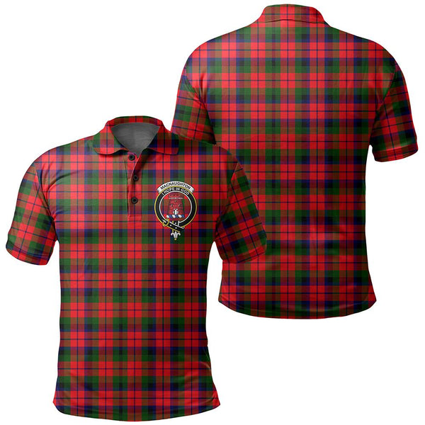 MacNaughton Modern Tartan Classic Crest Polo Shirt