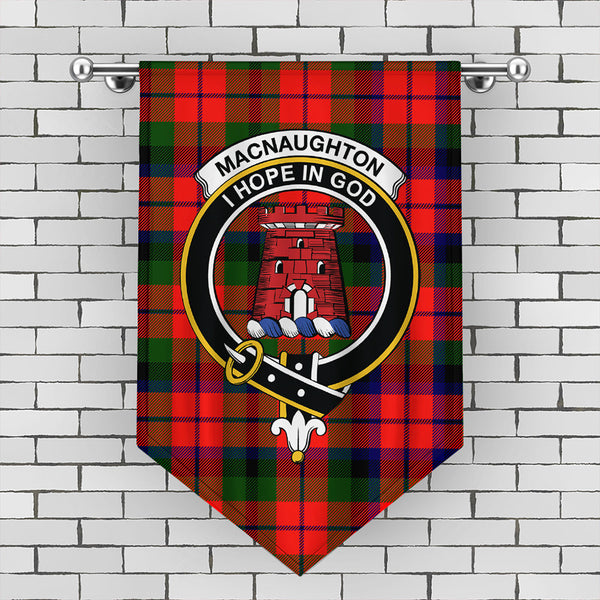 MacNaughton Modern Tartan Classic Crest Gonfalon