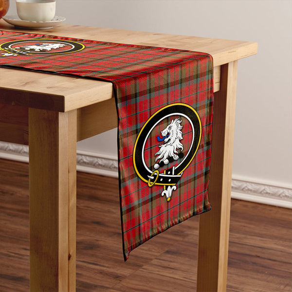 MacNaughton Weathered Clan Badge Tartan Table Runner