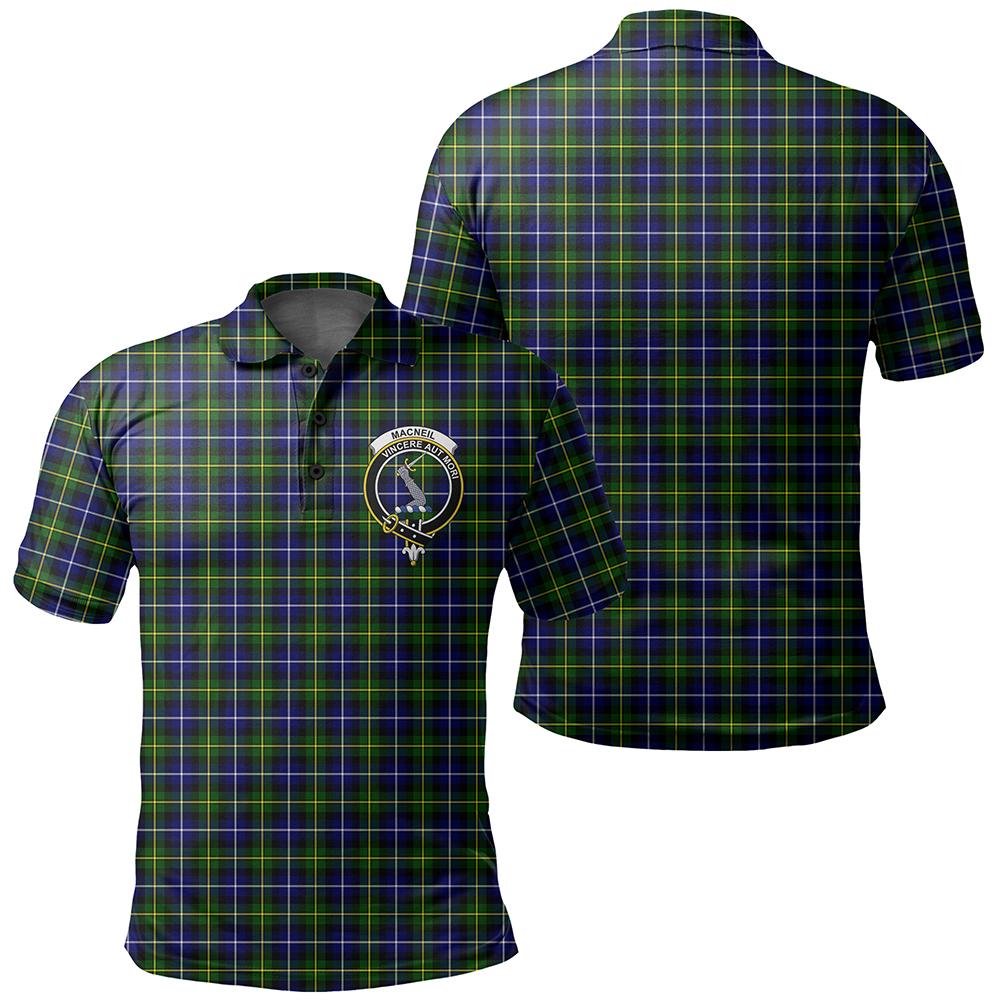 MacNeill of Barra Modern Tartan Classic Crest Polo Shirt