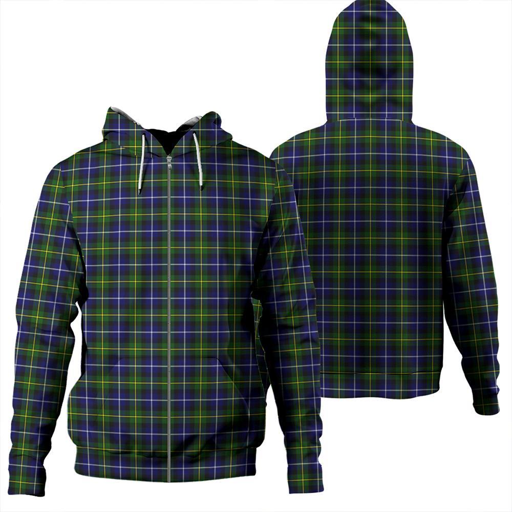 MacNeill of Barra Modern Tartan Classic Zipper Hoodie