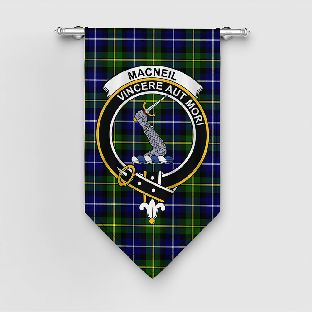 MacNeill of Barra Modern Tartan Classic Crest Gonfalon