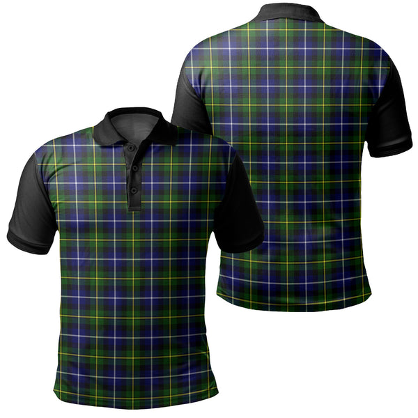 MacNeill of Barra Modern Tartan Classic Polo Shirt Black Neck 1 Style