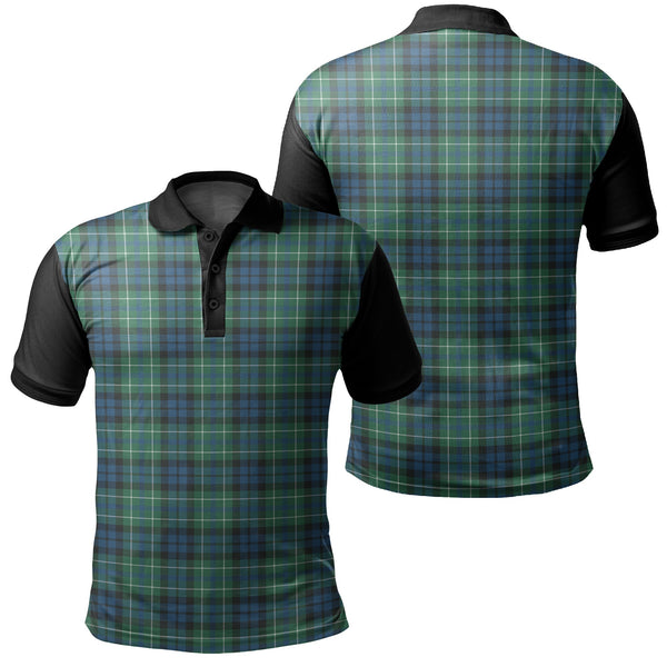 MacNeill of Colonsay Ancient Tartan Classic Polo Shirt Black Neck 1 Style