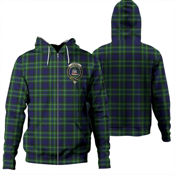 MacNeil of Colonsay Modern Tartan Classic Crest Zipper Hoodie