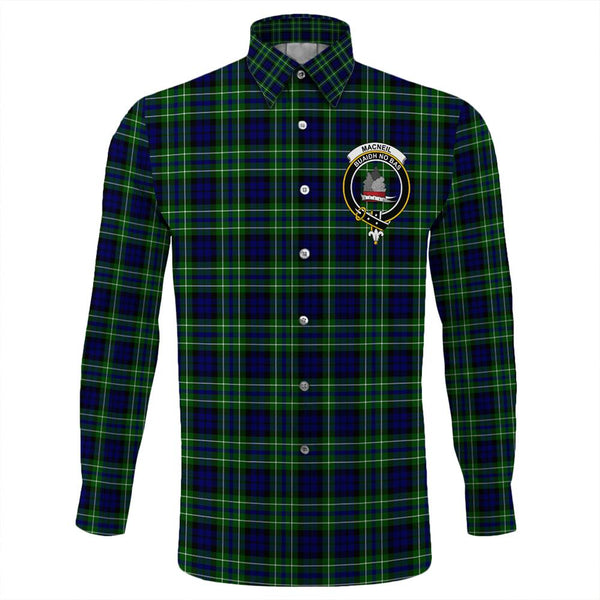 MacNeil of Colonsay Modern Tartan Classic Crest Long Sleeve Button Shirt