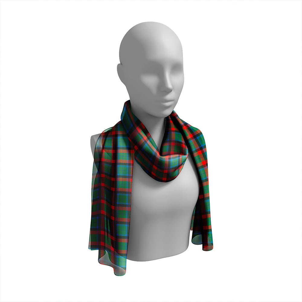 MacNett Ancient Tartan Classic Silk Habotai Long Scarf