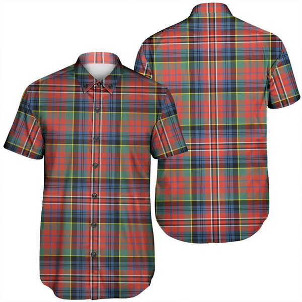 MacPherson Ancient Tartan Classic Short Sleeve Shirt