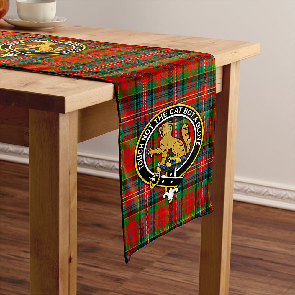 MacPherson Ancient Clan Badge Tartan Table Runner