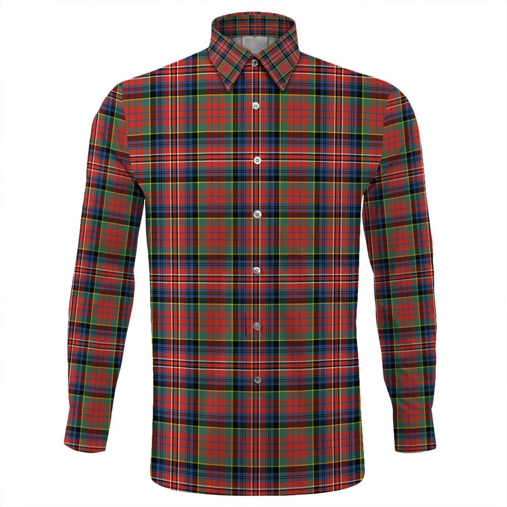 MacPherson Ancient Tartan Classic Long Sleeve Button Shirt