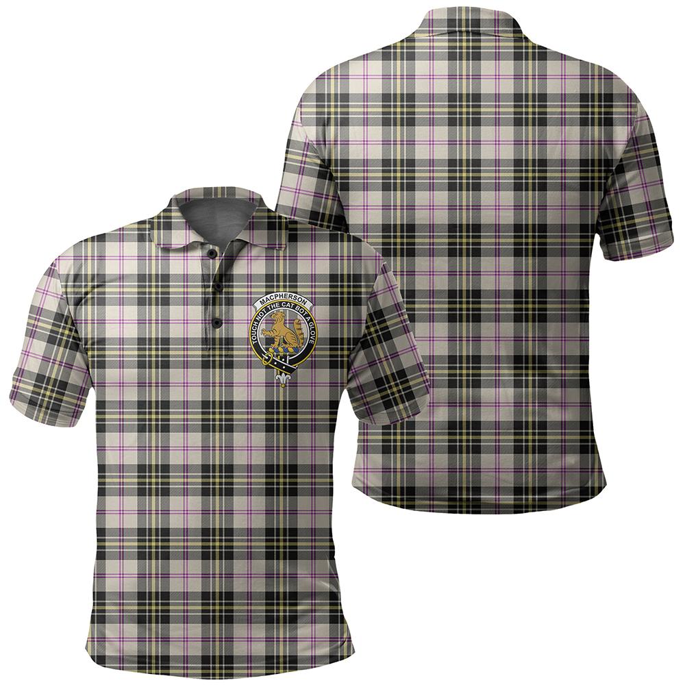 MacPherson Dress Ancient Tartan Classic Crest Polo Shirt