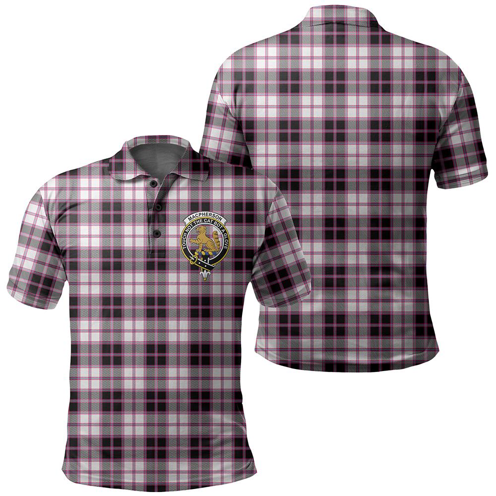 MacPherson Hunting Modern Tartan Classic Crest Polo Shirt