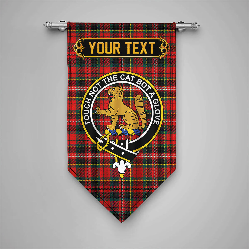 MacPherson Modern Clan Badge Tartan Gonfalon Personalize