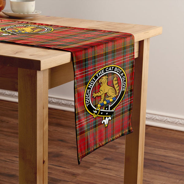 MacPherson Weathered Clan Badge Tartan Table Runner