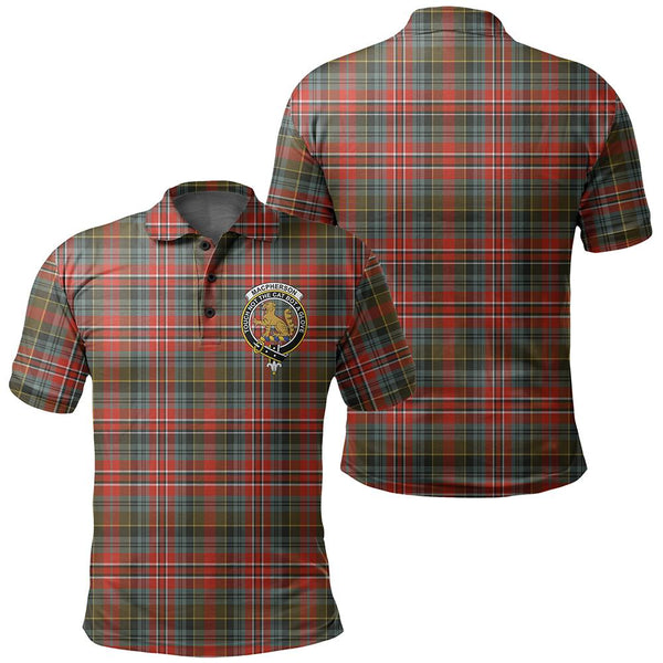 MacPherson Weathered Tartan Classic Crest Polo Shirt