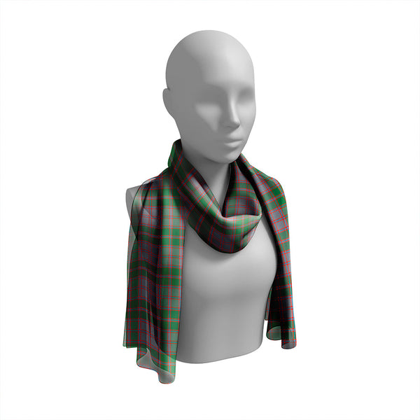 MacPherson of Glentruim Ancient Tartan Classic Silk Habotai Long Scarf