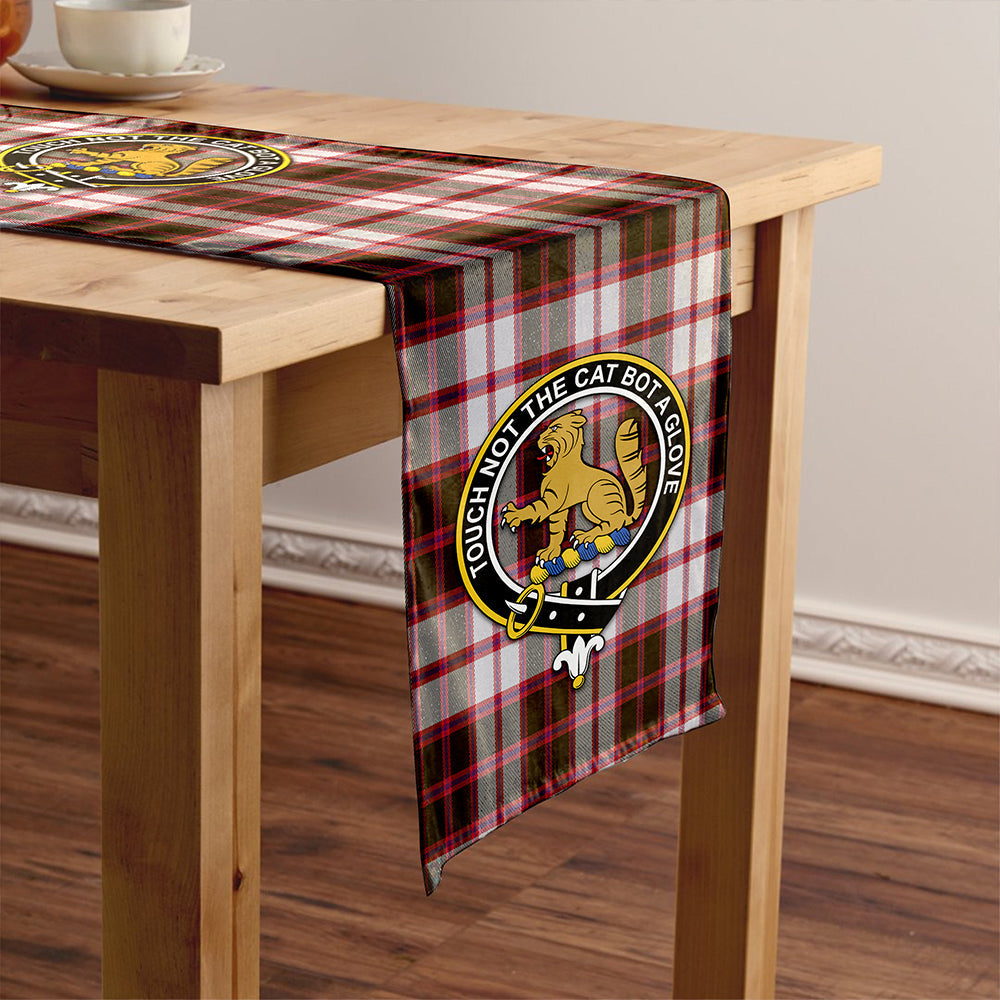 MacPherson of Pitmain Weathered Clan Badge Tartan Table Runner