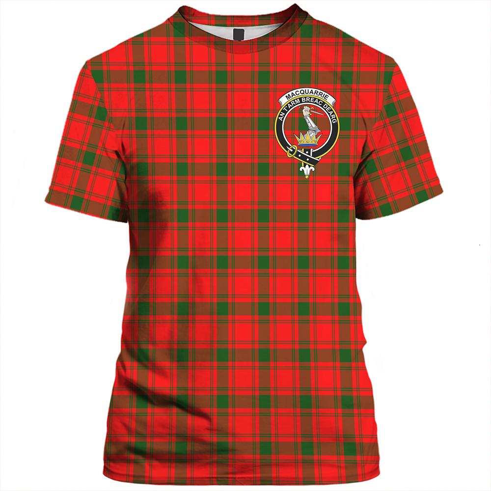 MacQuarrie Modern Tartan Classic Crest T-Shirt