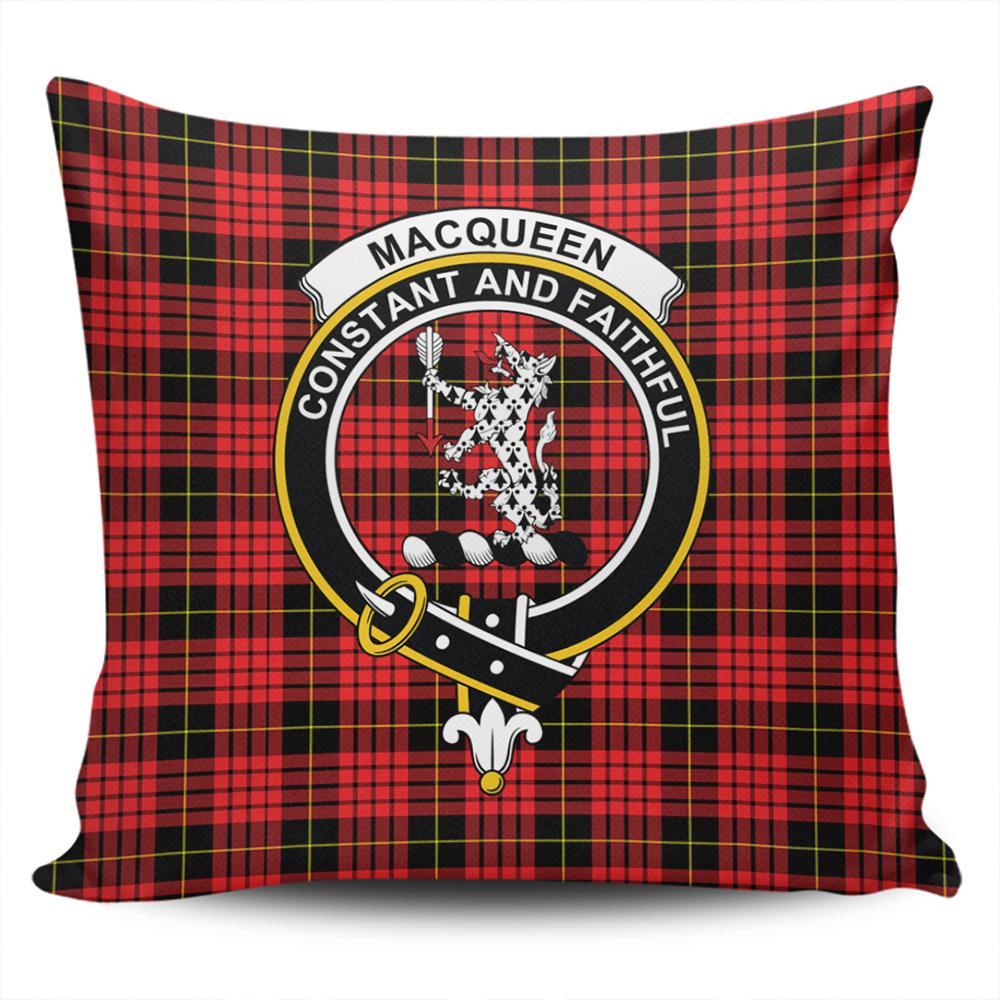 MacQueen Modern Tartan Classic Crest Pillow Cover