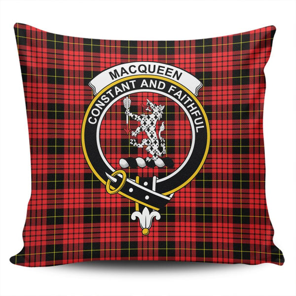 MacQueen Modern Tartan Classic Crest Pillow Cover