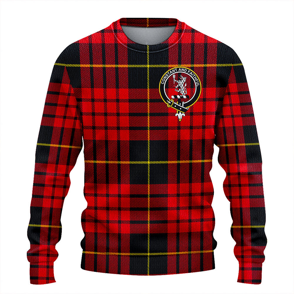 MacQueen Modern Clan Badge Tartan Knitted Sweater