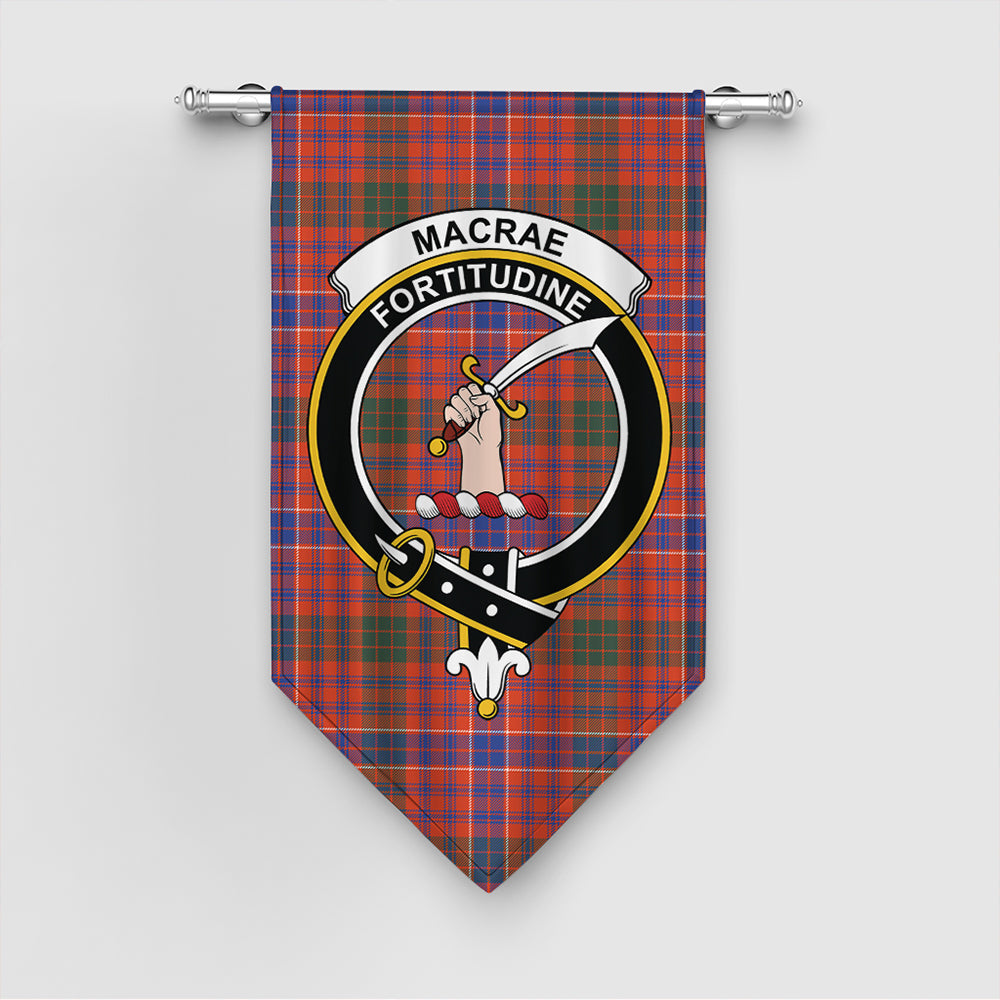 MacRae Ancient Tartan Classic Crest Gonfalon