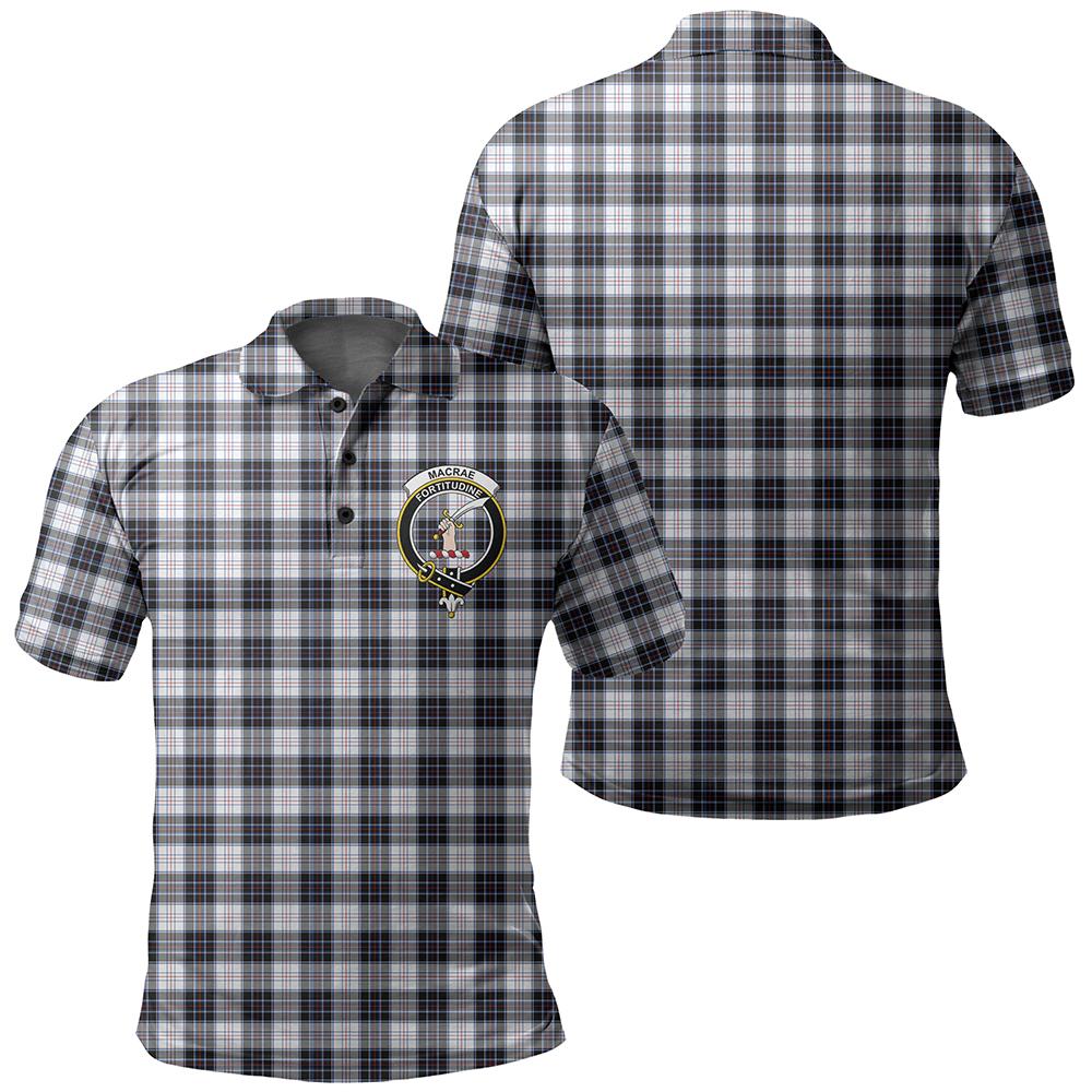 MacRae Dress Modern Tartan Classic Crest Polo Shirt