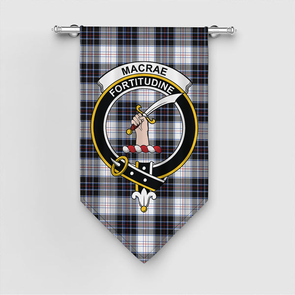 MacRae Dress Modern Tartan Classic Crest Gonfalon