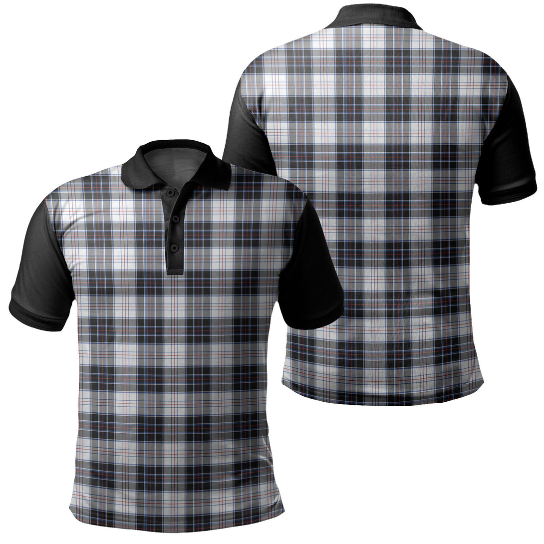 MacRae Dress Modern Tartan Classic Polo Shirt Black Neck 1 Style