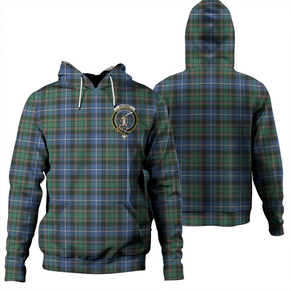 MacRae Hunting Ancient Tartan Classic Crest Hoodie