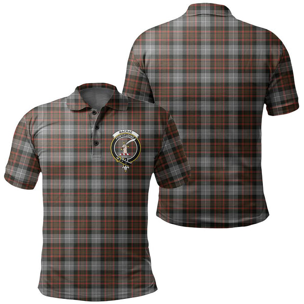 MacRae Hunting Weathered Tartan Classic Crest Polo Shirt