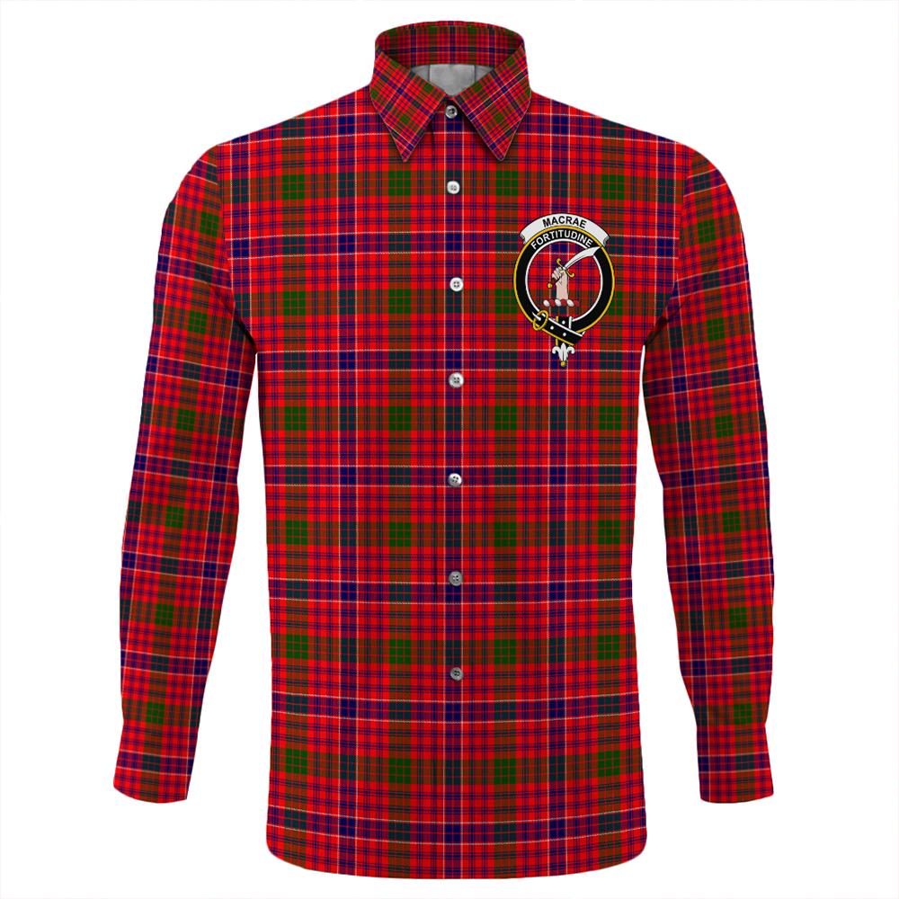 MacRae Modern Tartan Classic Crest Long Sleeve Button Shirt