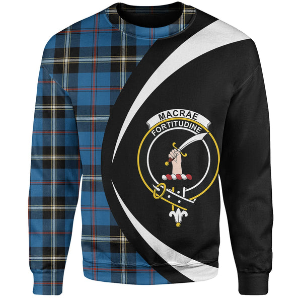 MacRae of America Ancient Clan Badge Tartan Sweatshirt Circle Style Personalized