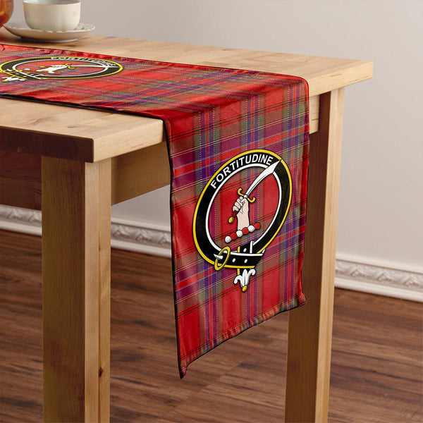 MacRae of Ardentoul Weathered Clan Badge Tartan Table Runner