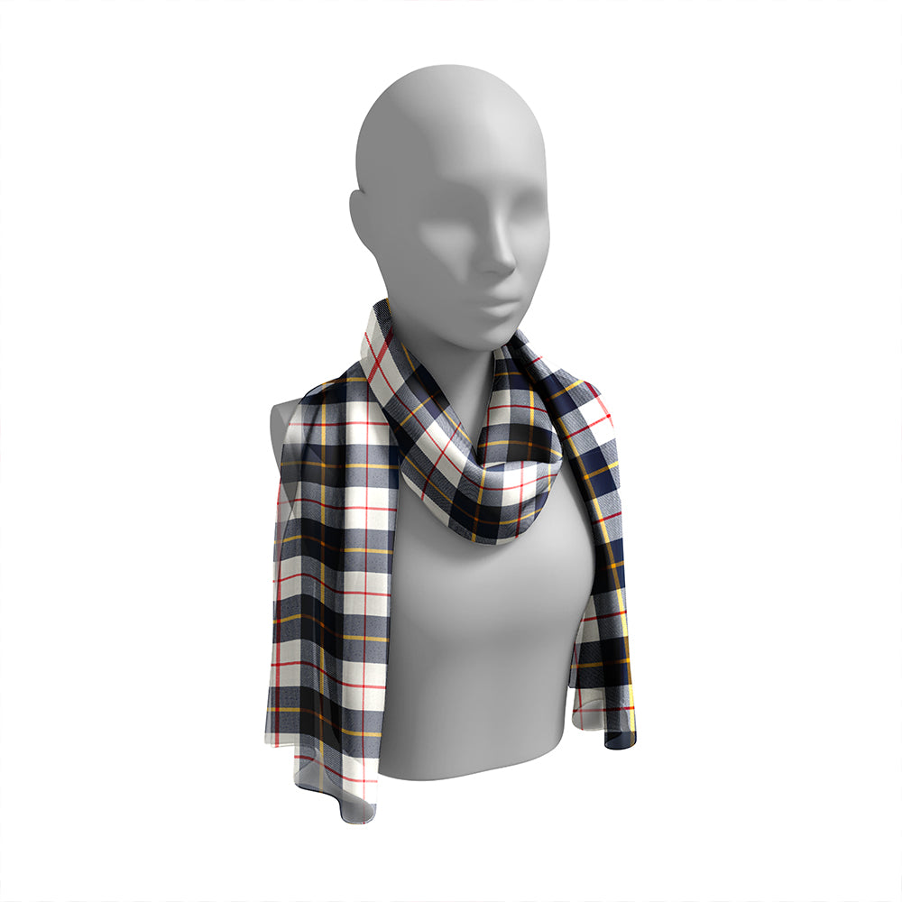 MacRae of Conchra Modern Tartan Classic Silk Habotai Long Scarf