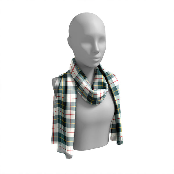 MacRae of Conchra Weathered Tartan Classic Silk Habotai Long Scarf