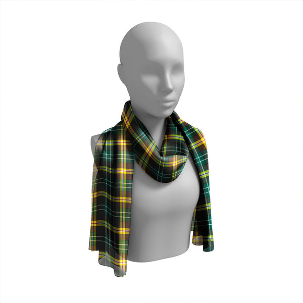 MacShane #3 Modern Tartan Classic Silk Habotai Long Scarf