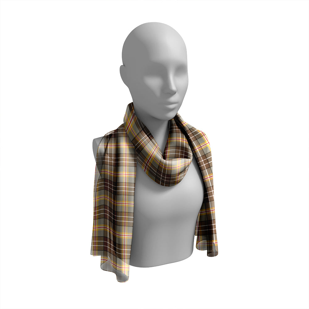 MacShane #3 Weathered Tartan Classic Silk Habotai Long Scarf