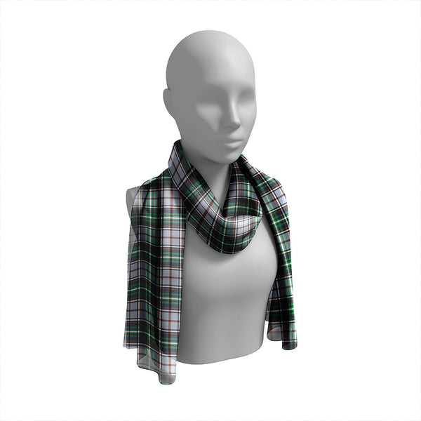 MacSheehy Modern Tartan Classic Silk Habotai Long Scarf