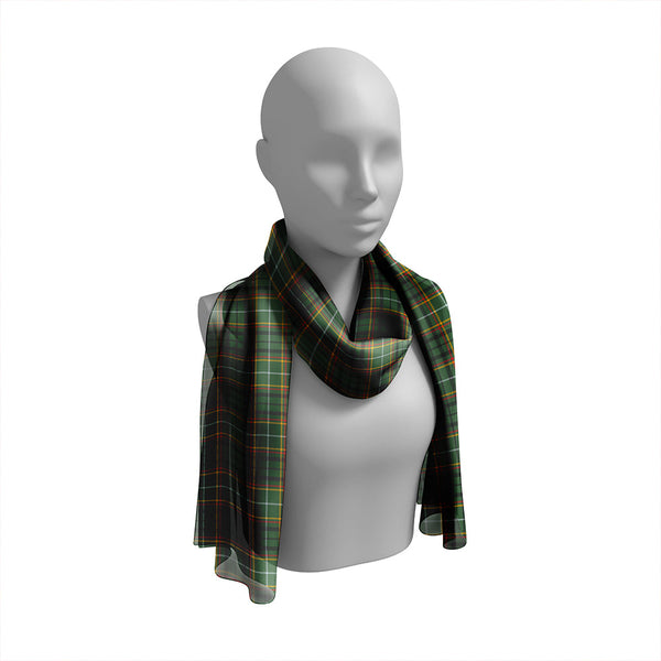 MacStumer Modern Tartan Classic Silk Habotai Long Scarf